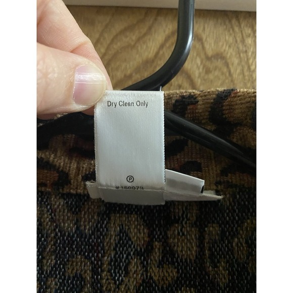 Vintage Coldwater Creek Tapestry Vest Womens  Leopard Print Cheetah Thick Sz M - Picture 3 of 11